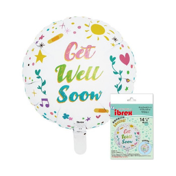 Μπαλόνι Foil 18" Στρόγγυλο Get Well Soon