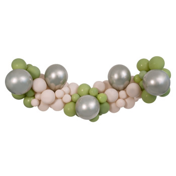 Balloon Garland DIY Olive–Champagne–Latte (65 τεμ.)